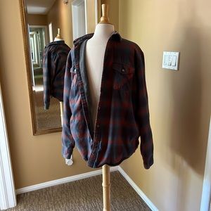 Dakota Grizzly XL plaid lined shirt/light jacket